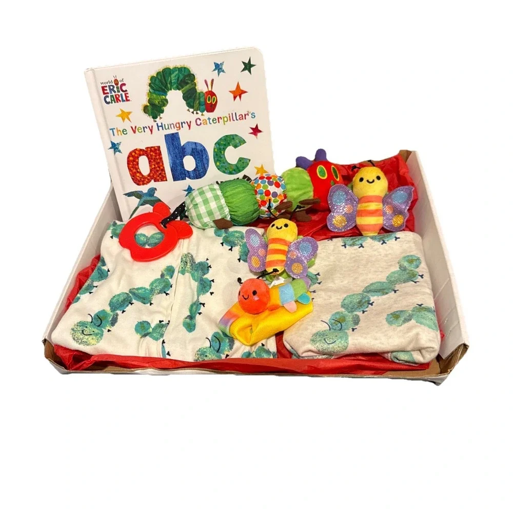 Newborn Baby Gift Box, The Very Hungry Caterpillar ABC Book, Unisex Baby Shower